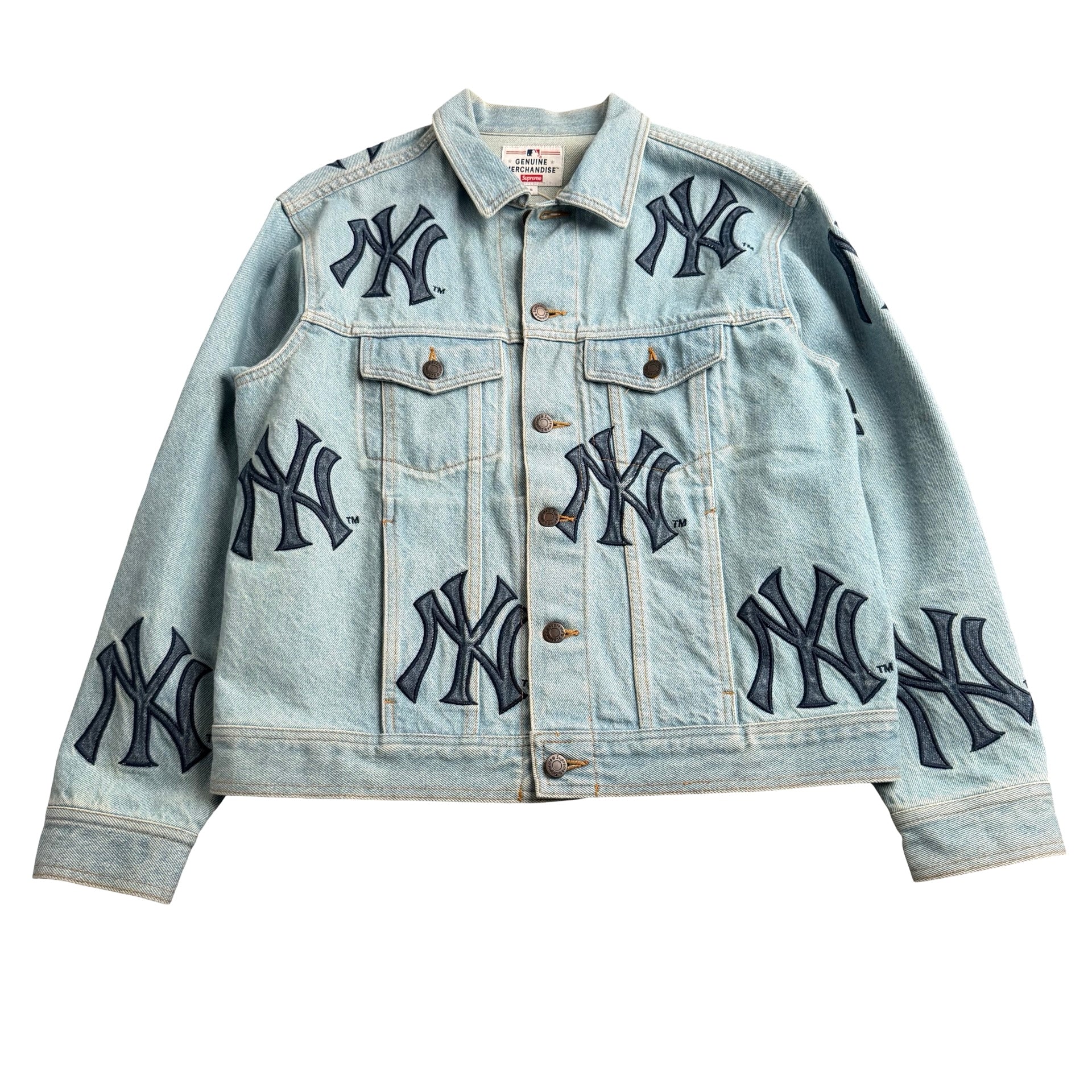 Supreme x Yankees jakke (Str. S)