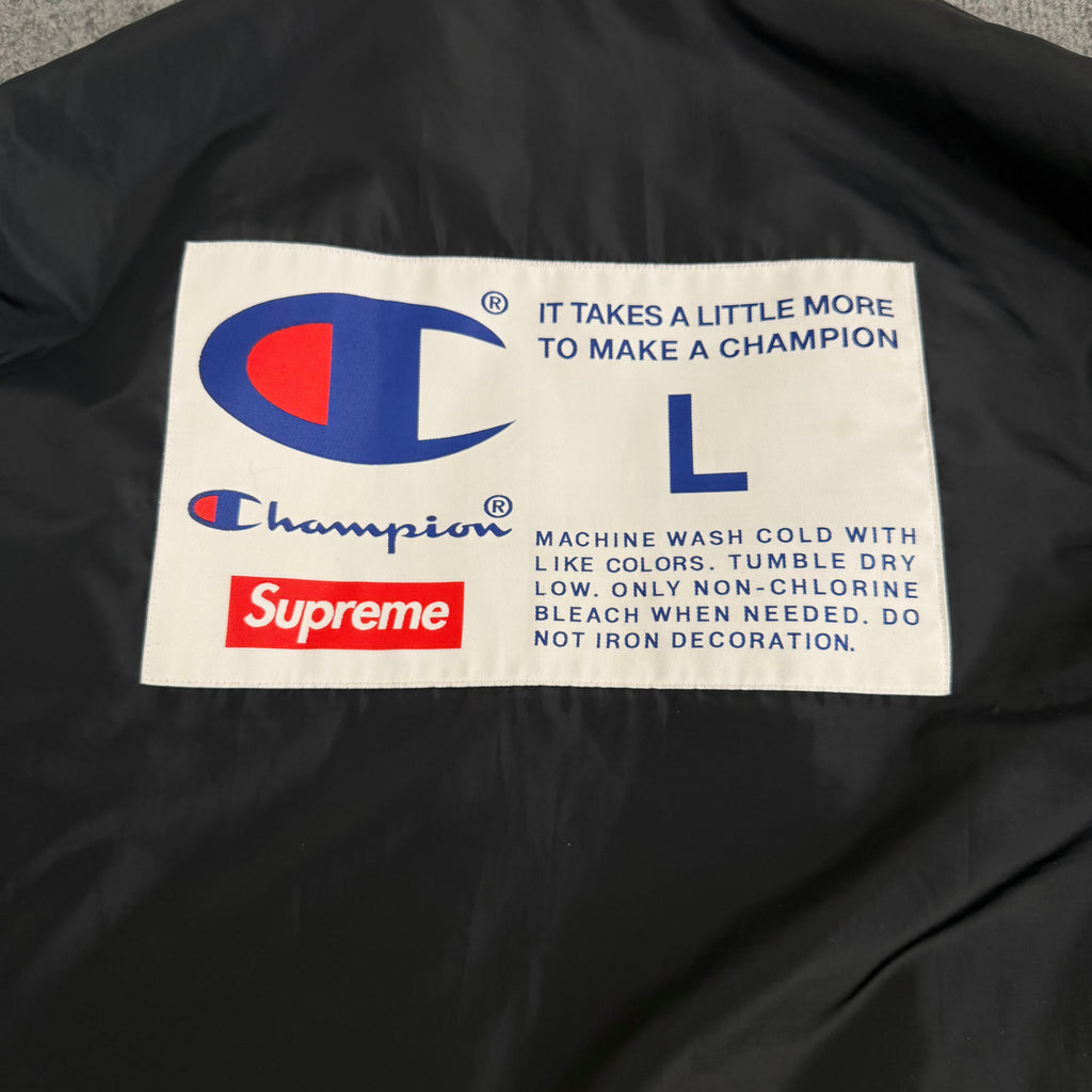 Supreme x champion jakke (Str. L)