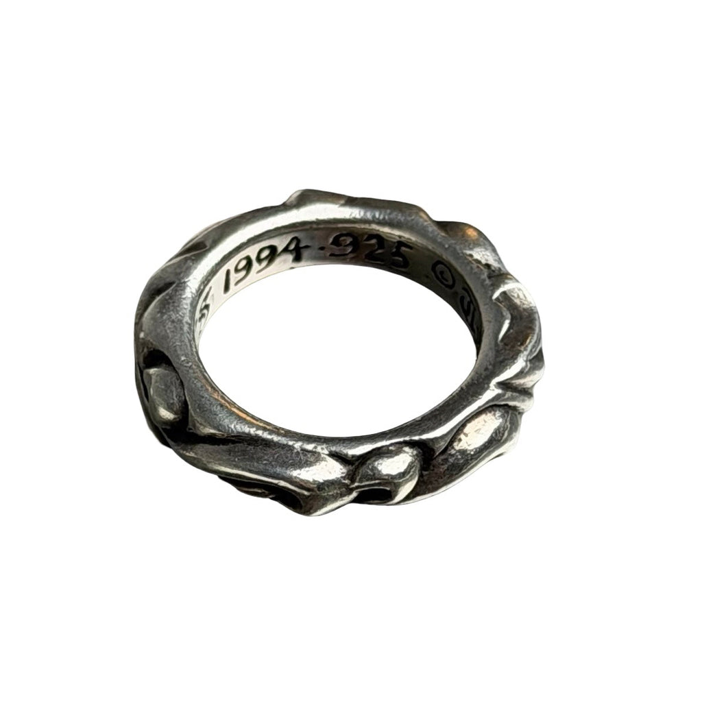 Chrome Hearts 925 Scroll Band Ring