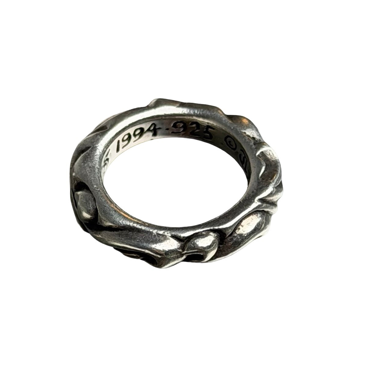 Chrome Hearts 925 Scroll Band Ring