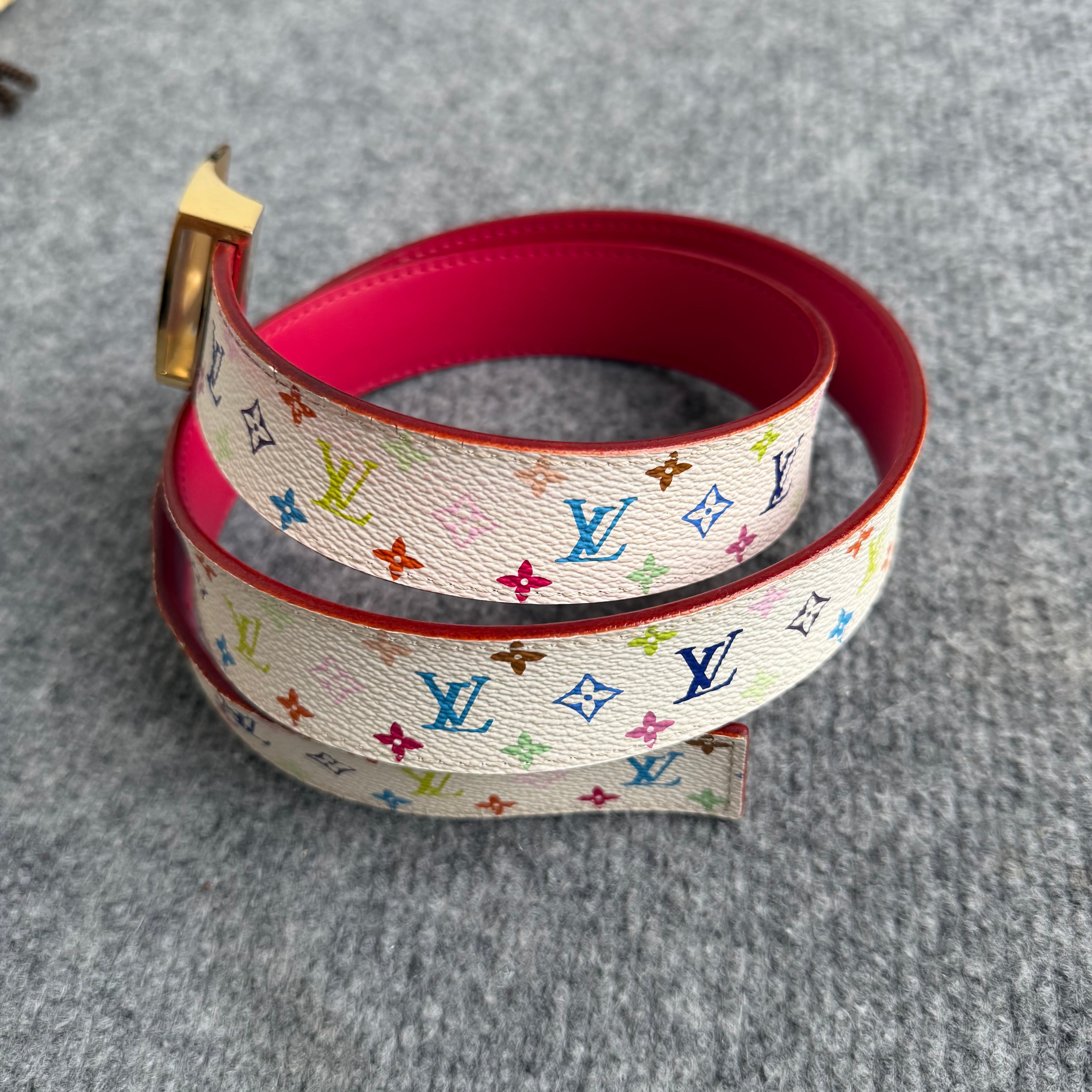 Louis Vuitton x takashi murakami bælte (Str. 85)