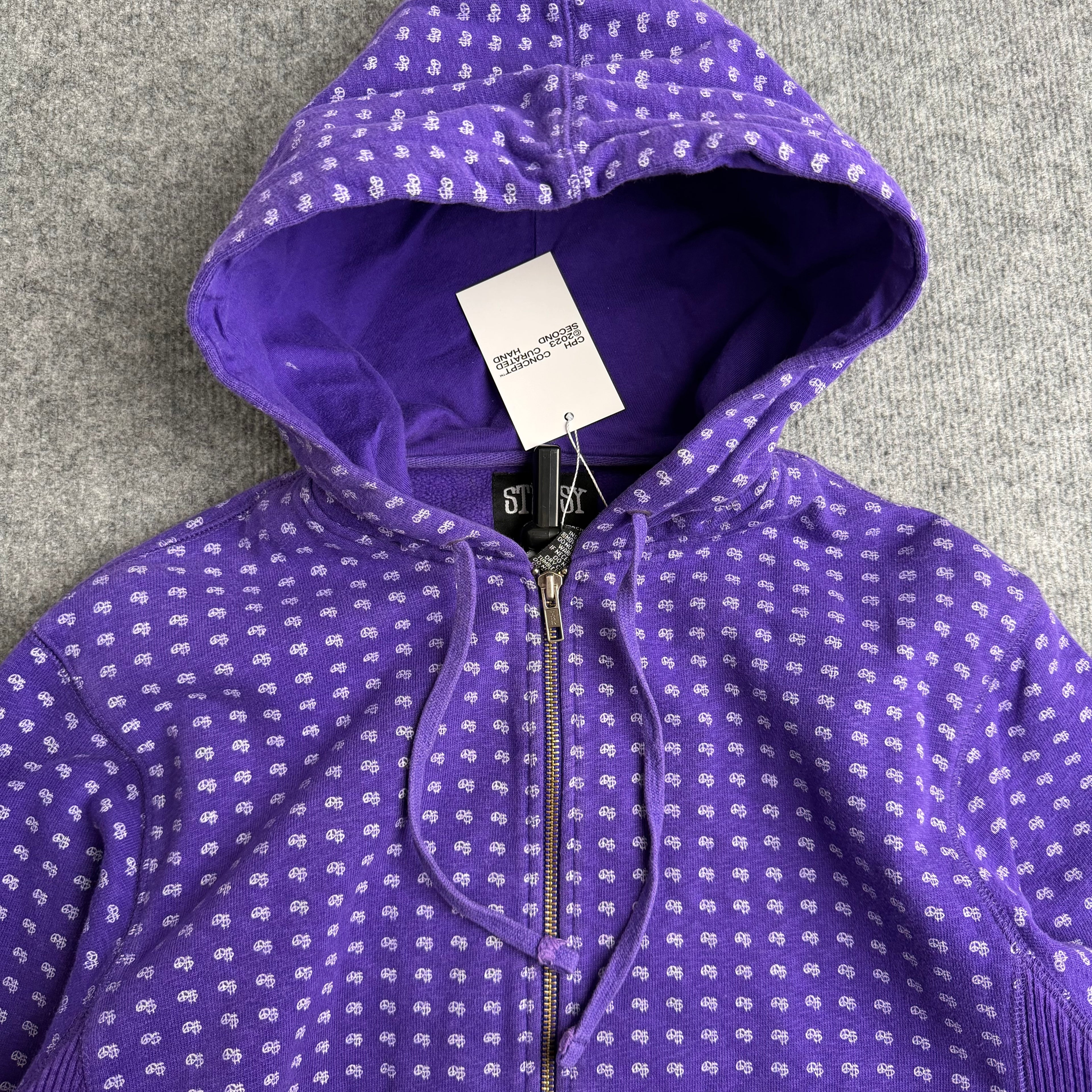 Stussy hættetrøje (Str. S)