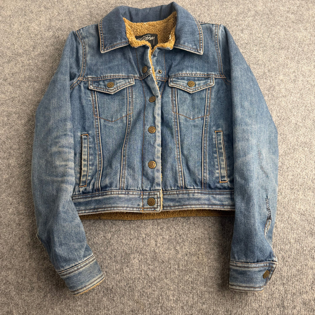 Stussy vintage denim jakke (Str. S)