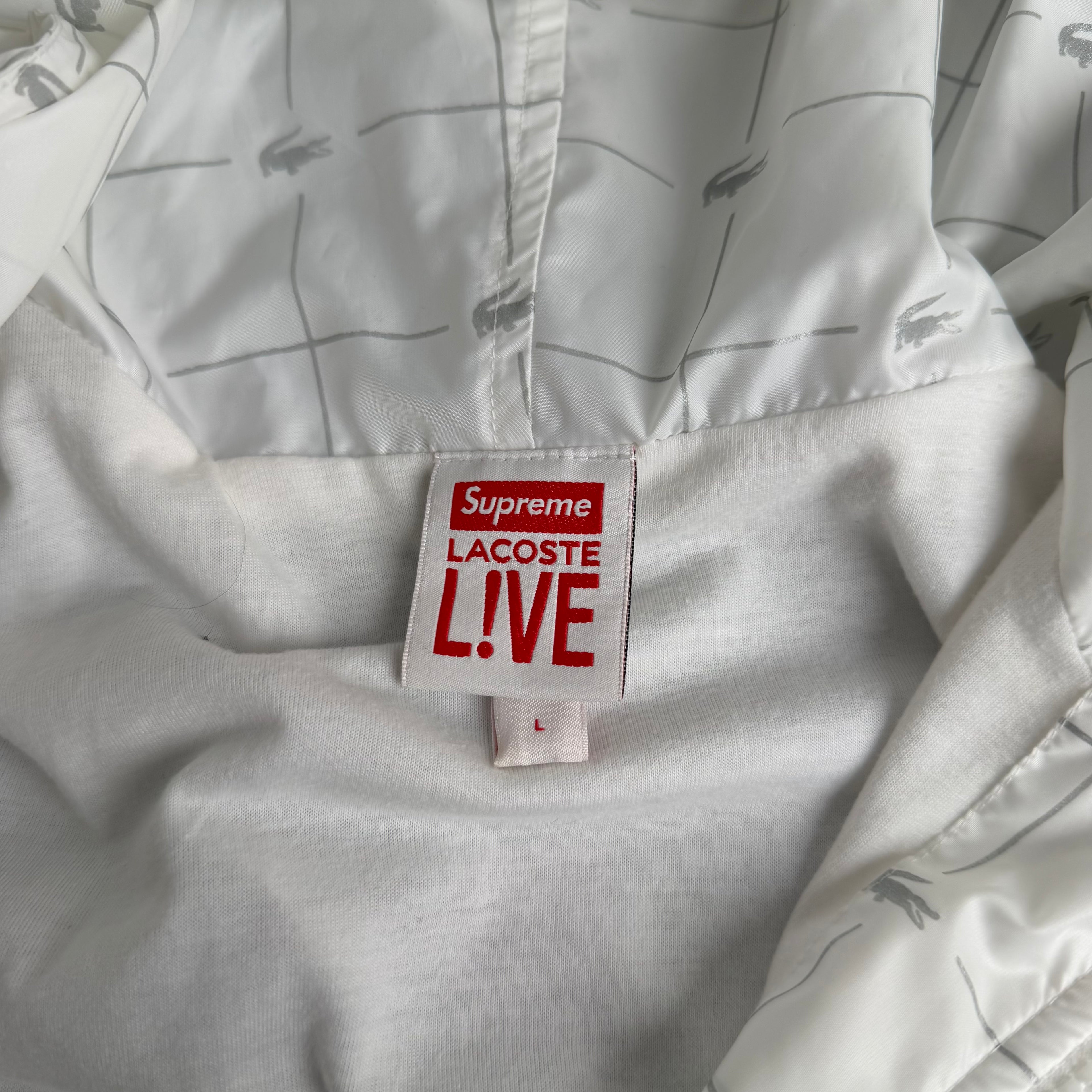 Supreme x Lacoste jakke (Str. L)