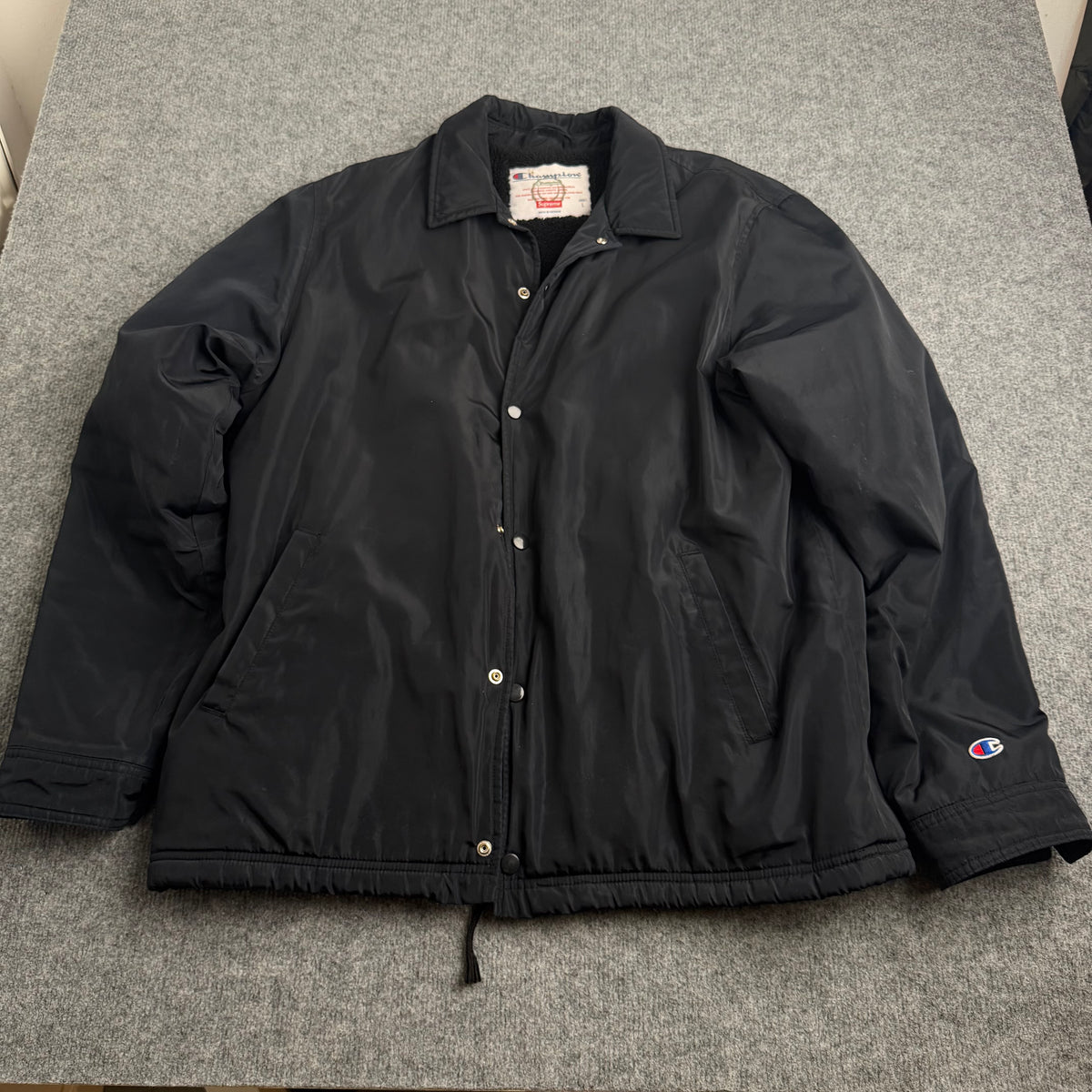 Supreme x champion jakke (Str. L)