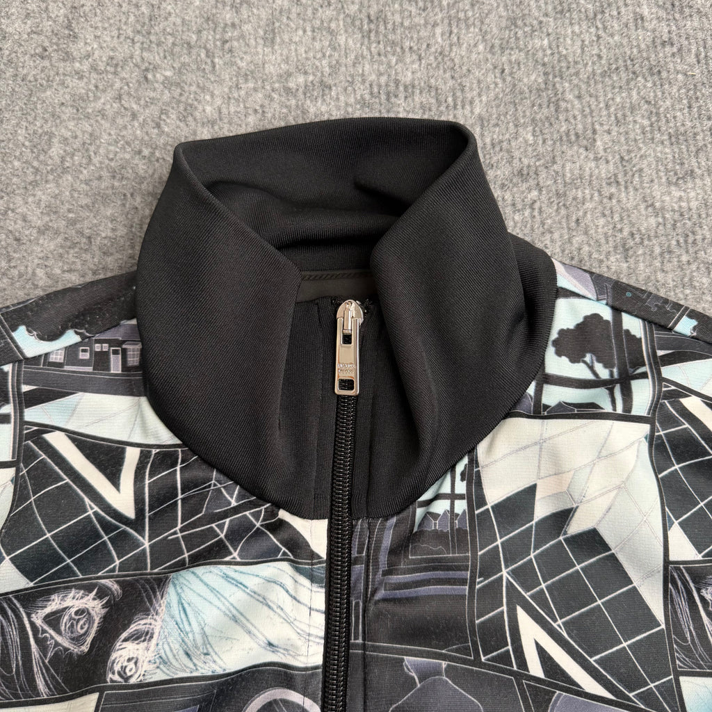 Prada zip bluse (Str. S)