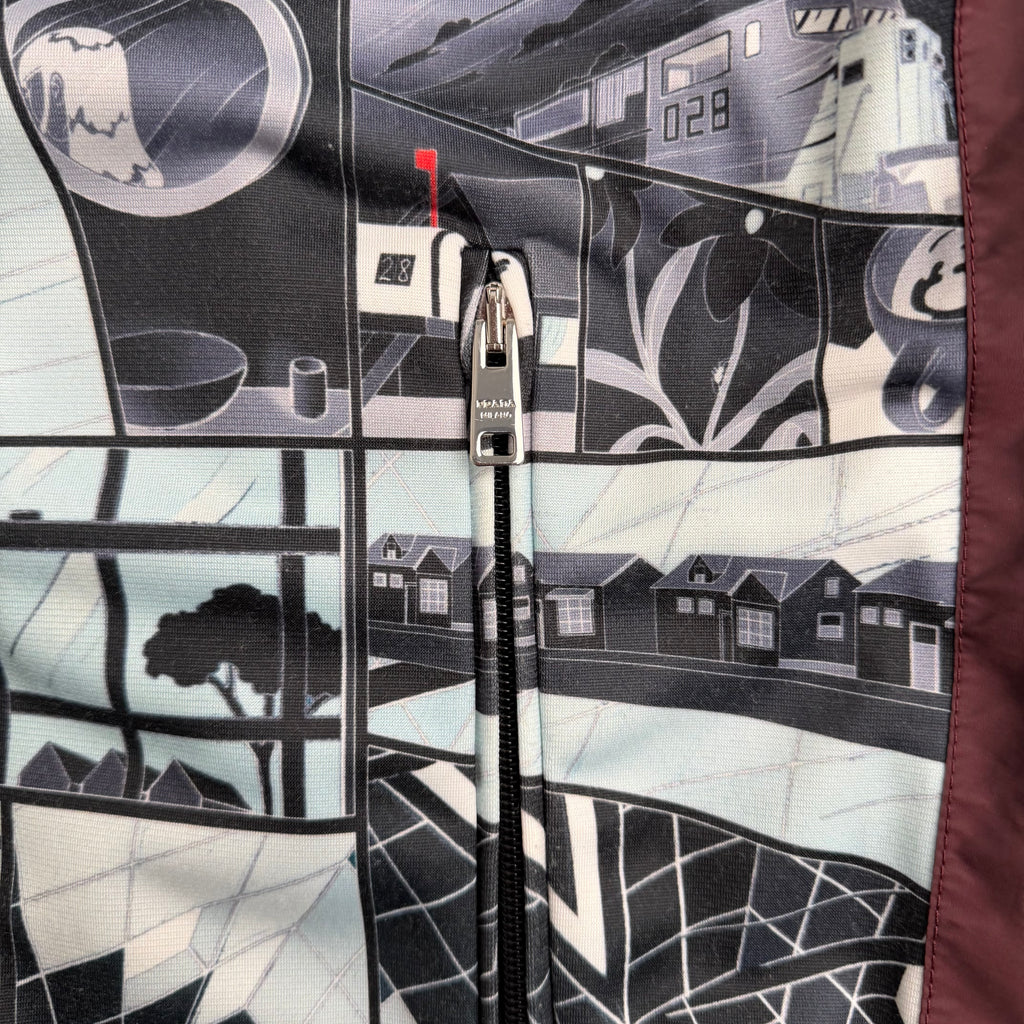Prada zip bluse (Str. S)