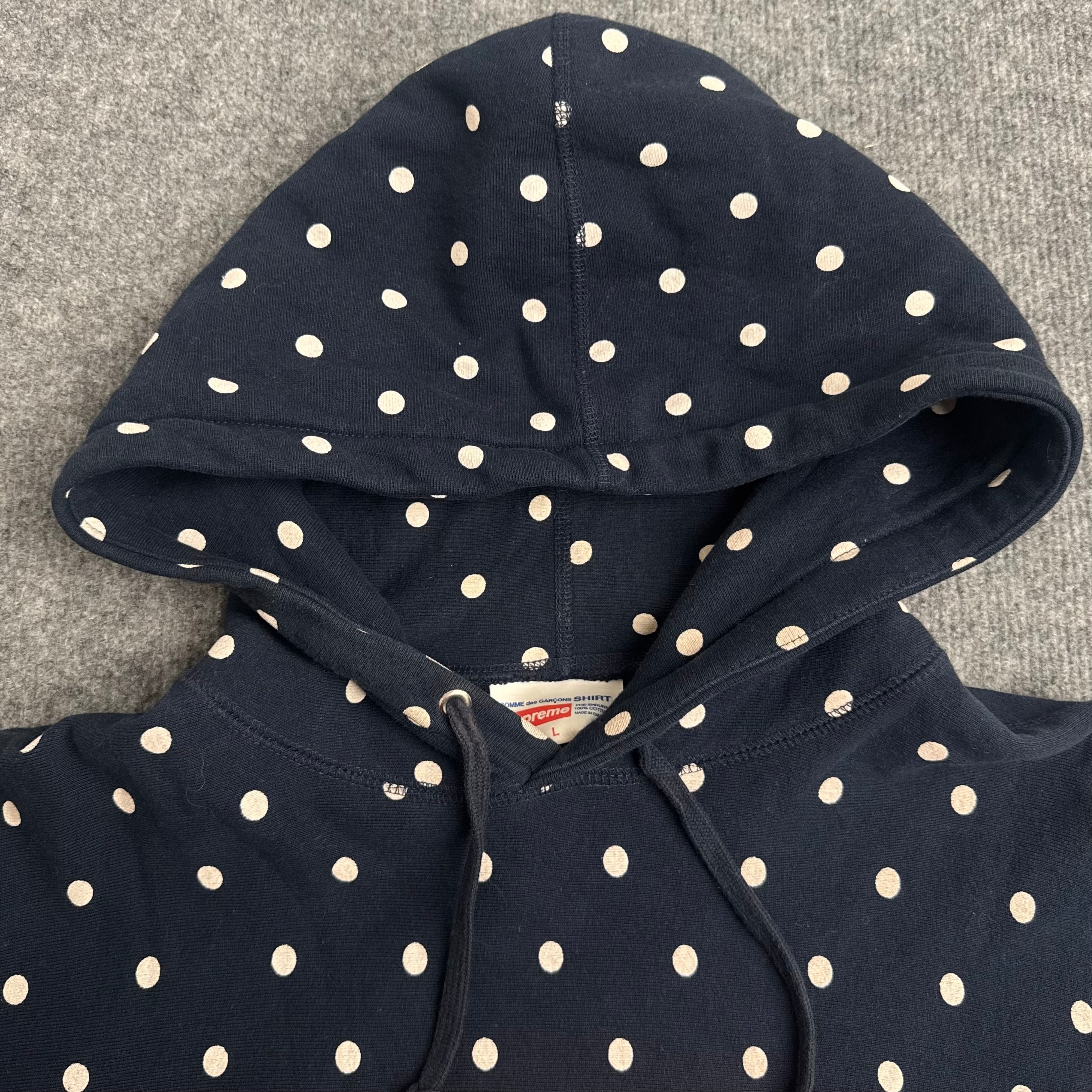 Supreme x Comme Des Garcons hættetrøje (Str. L)