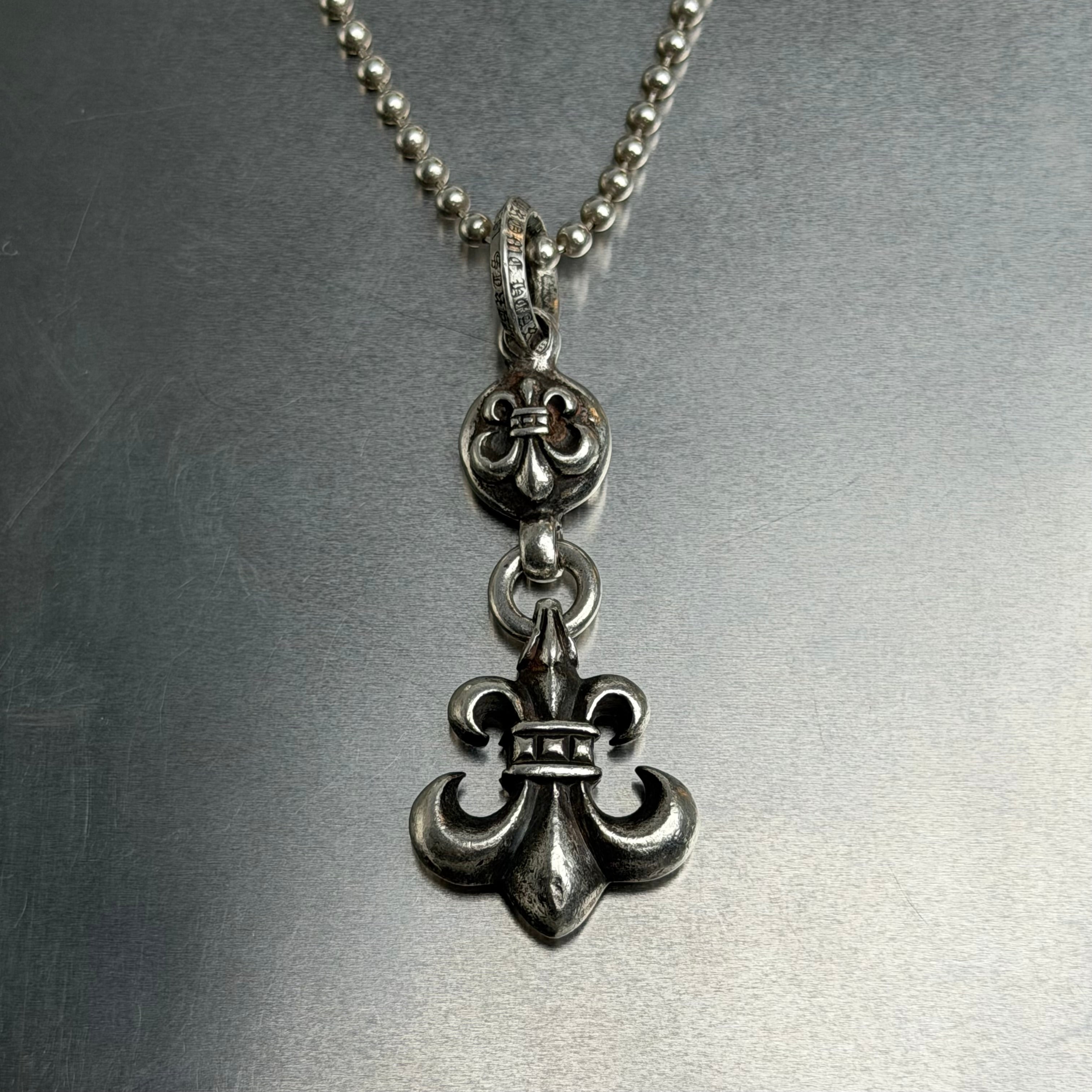Chrome Hearts 925 One Ball BS Fleur Pendtant