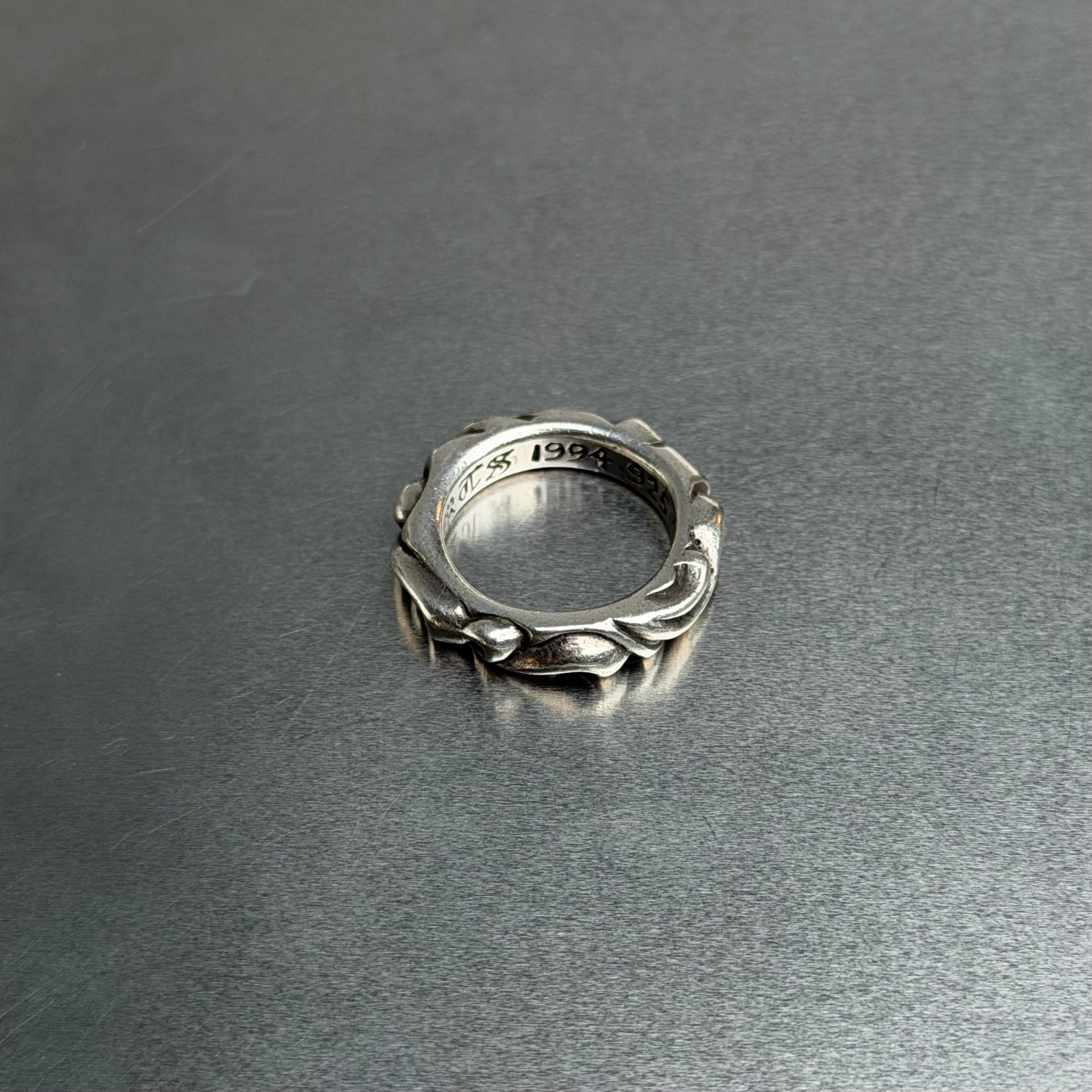Chrome Hearts 925 Scroll Band Ring