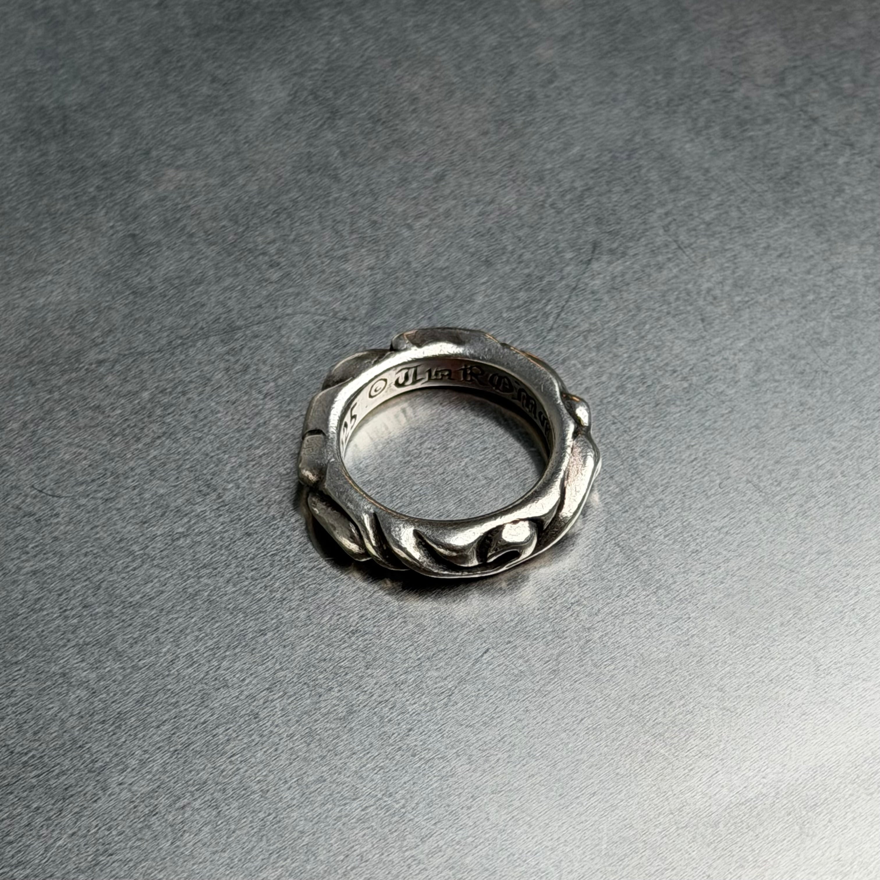 Chrome Hearts 925 Scroll Band Ring