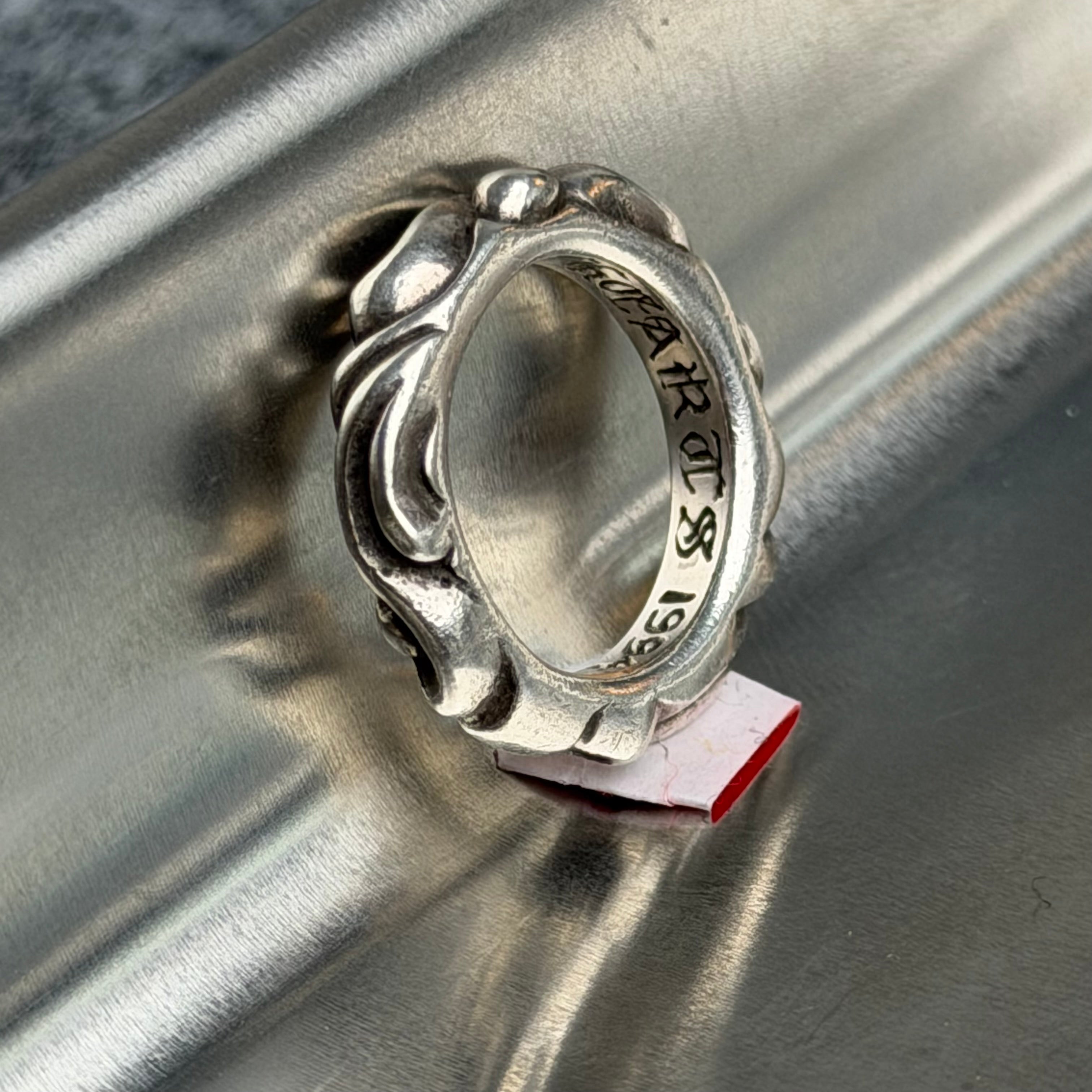 Chrome Hearts 925 Scroll Band Ring