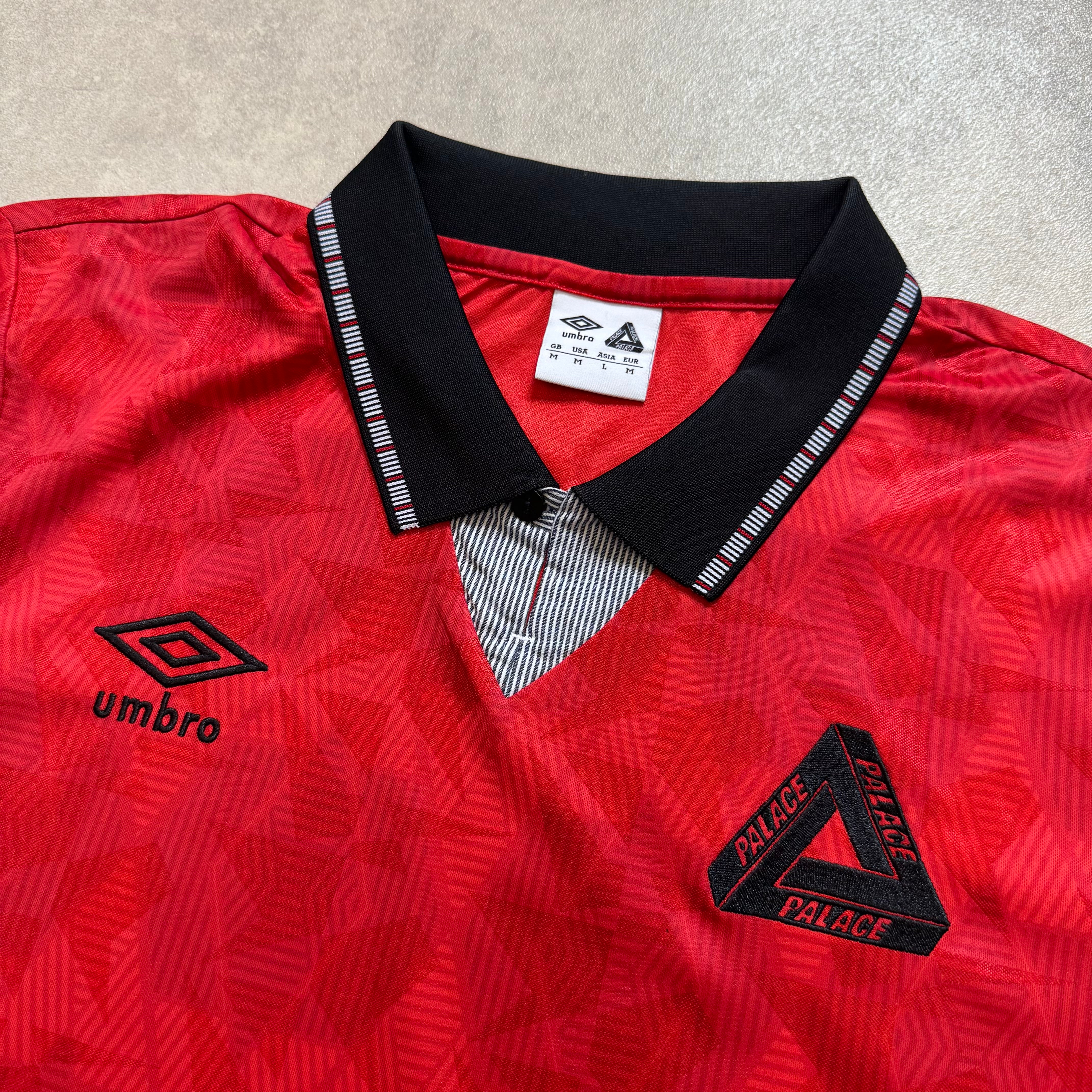 Palace x Umbro Classic Jersey In Vermillion / | Depop