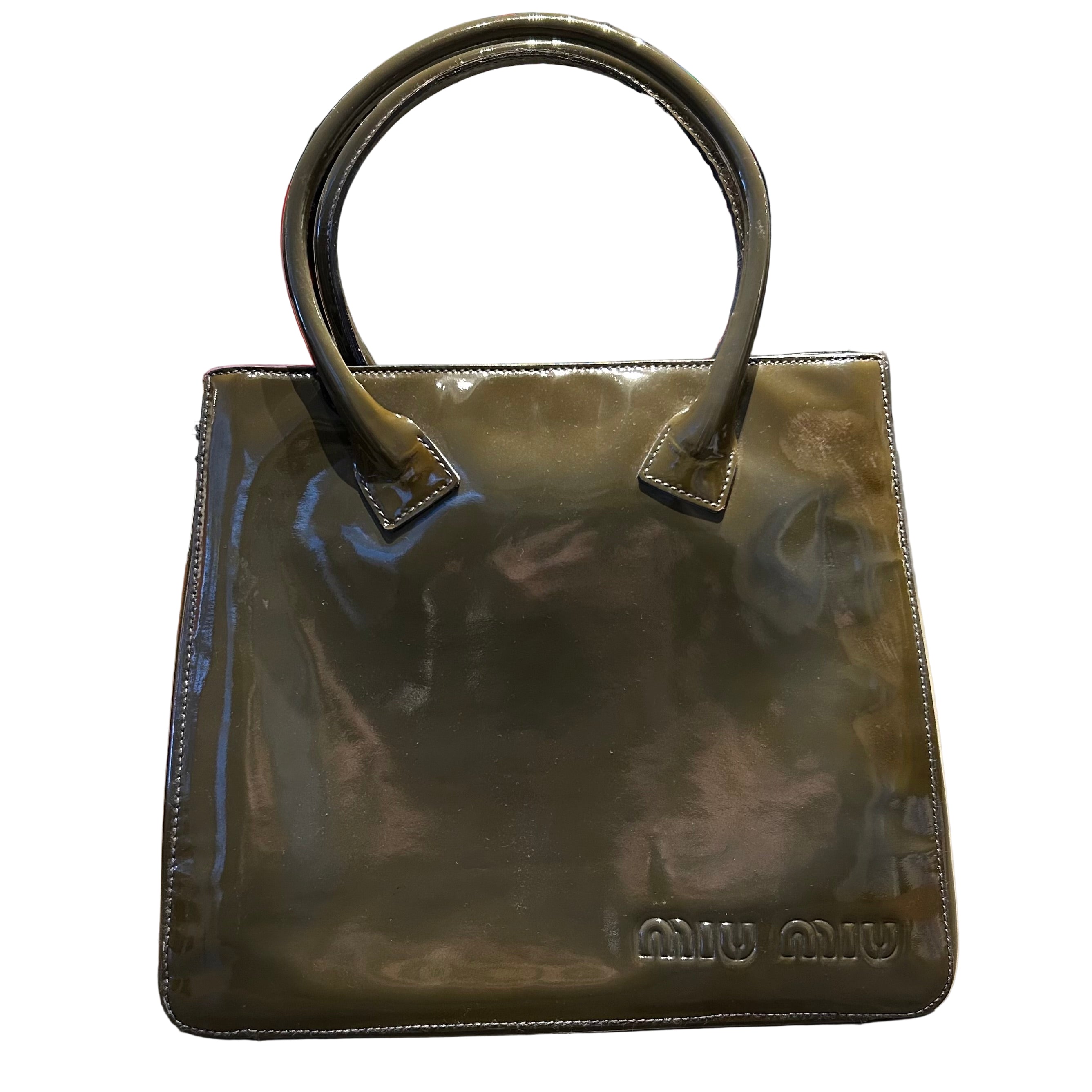 Miu Miu Patent Leather Tote Bag