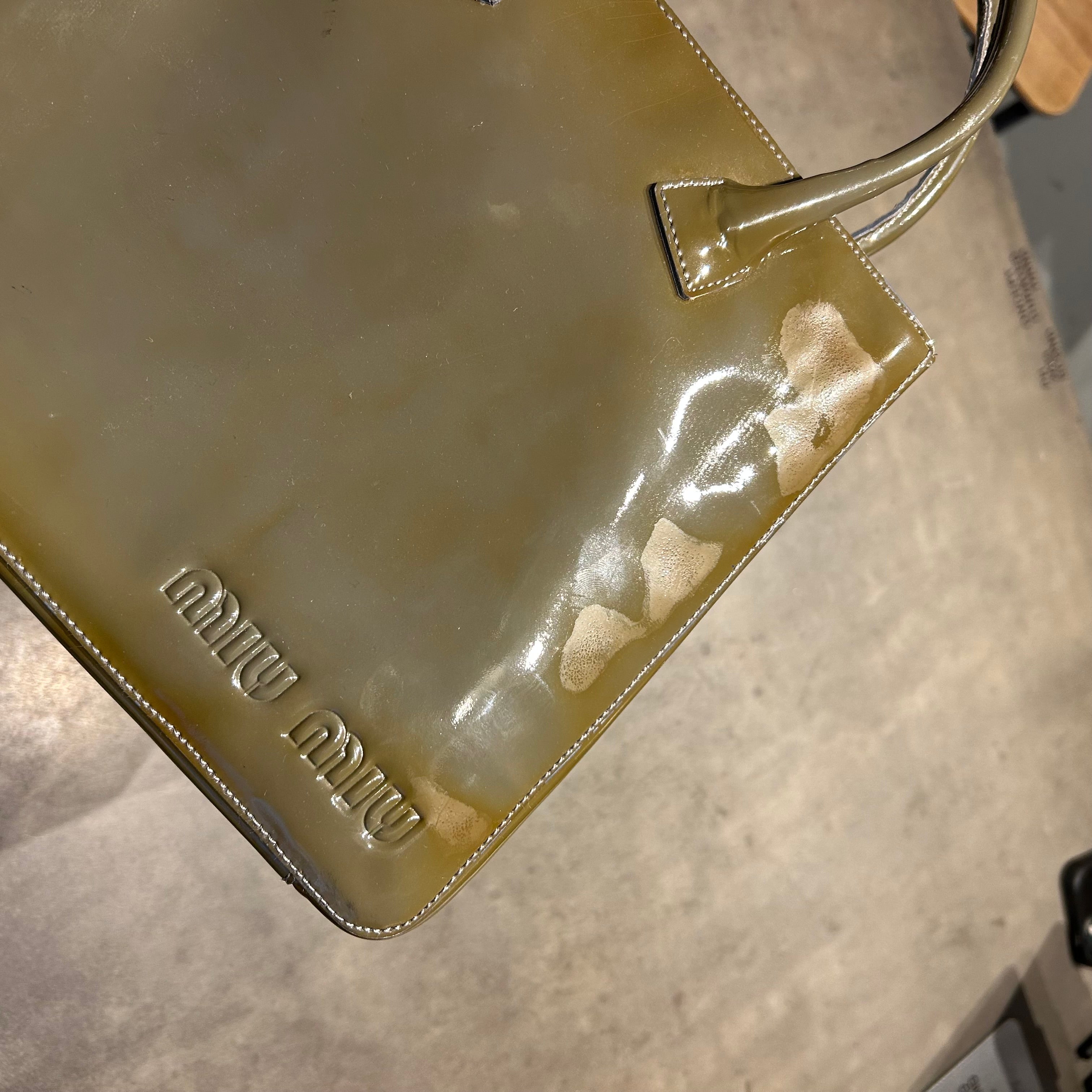 Miu Miu Patent Leather Tote Bag