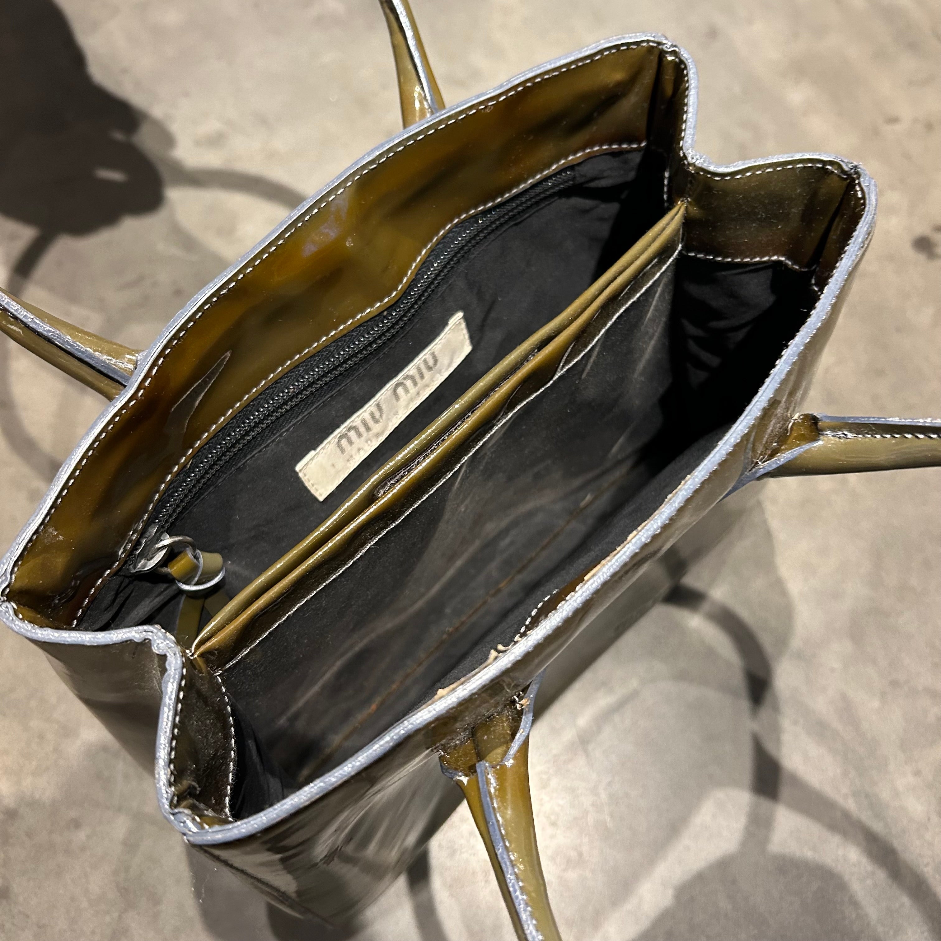 Miu Miu Patent Leather Tote Bag