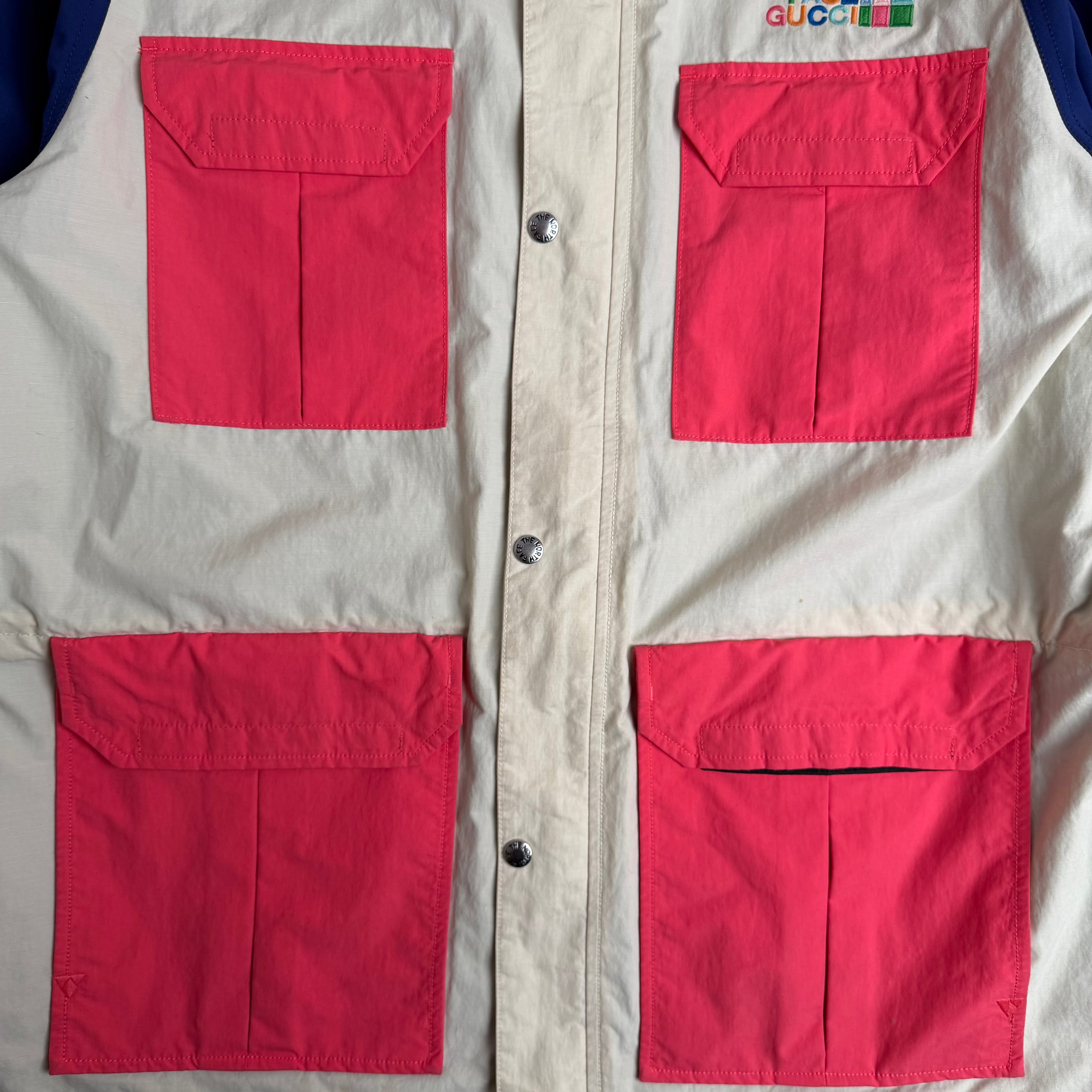 Gucci x The North Face jakke (Str. XL)