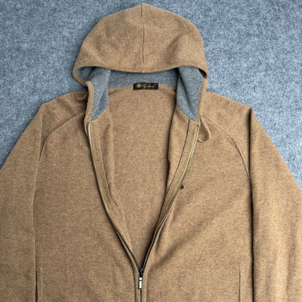 Loro Piana Cashmere Hættetrøje (Str. M)