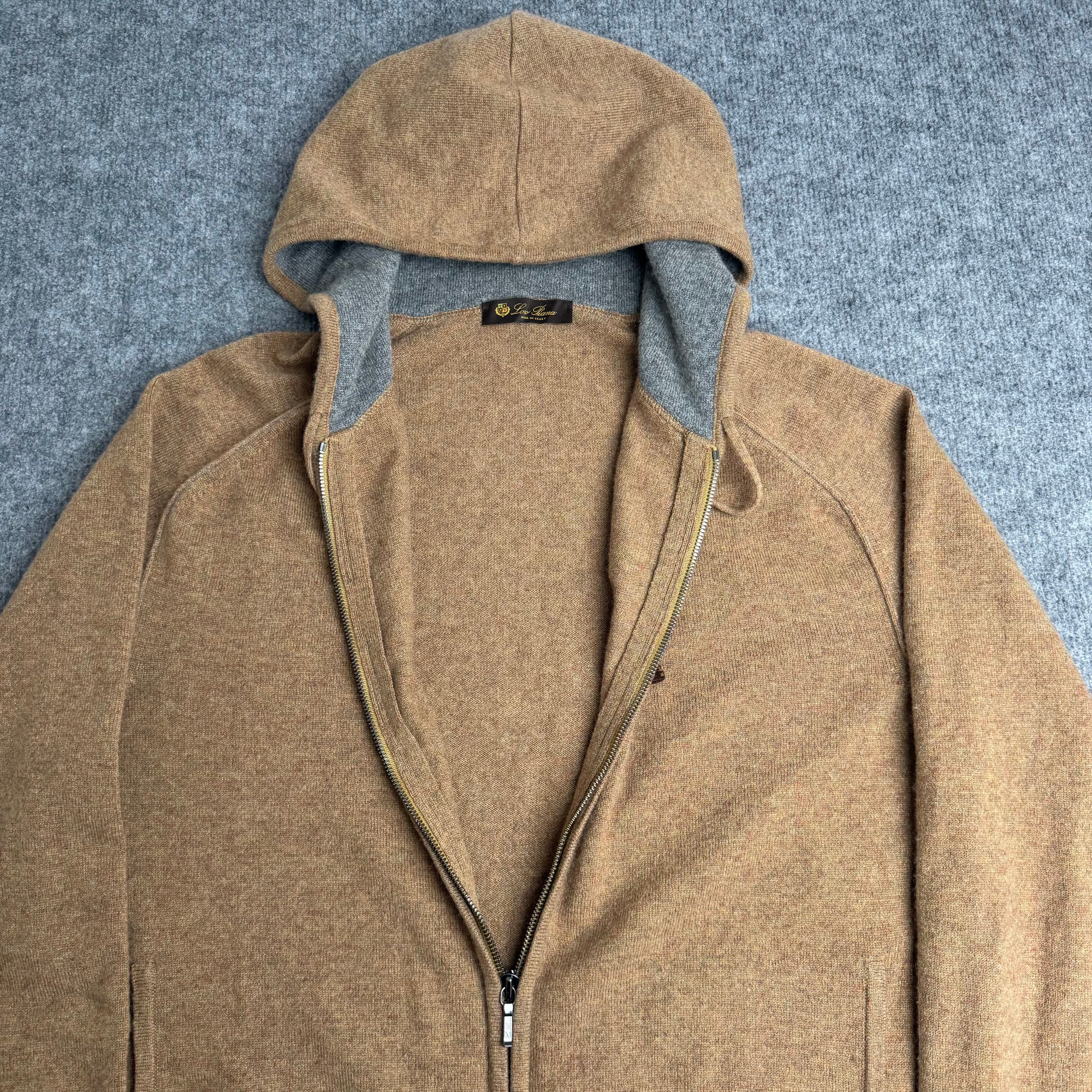Loro Piana Cashmere Hættetrøje (Str. M)