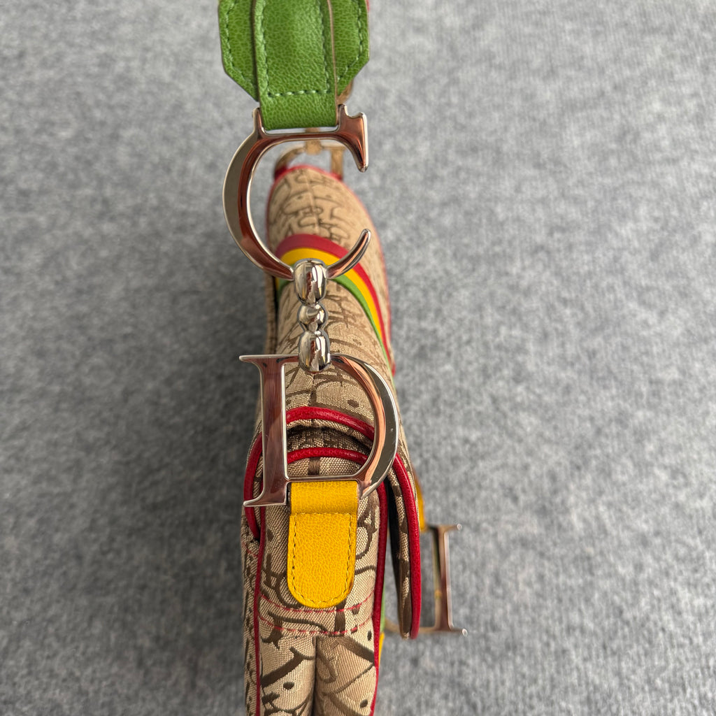 Dior Rasta Saddle taske